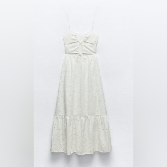 Zara Openwork Embroidery Dress - Picture 8 of 8